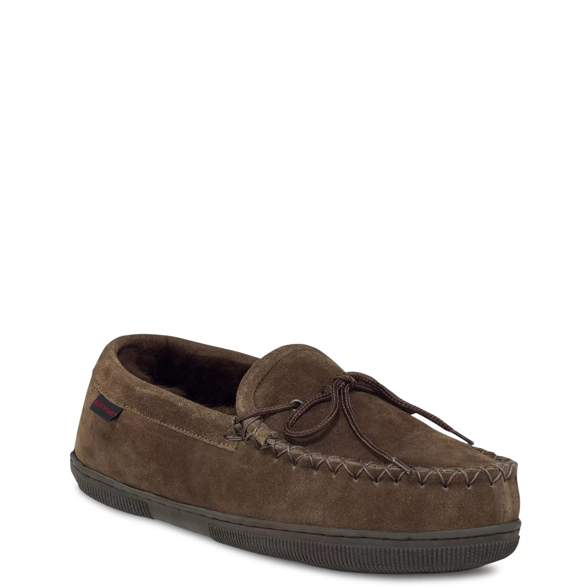 Red Wing Shoes Fleece-Lined Suede Loafer Slippers Outlet