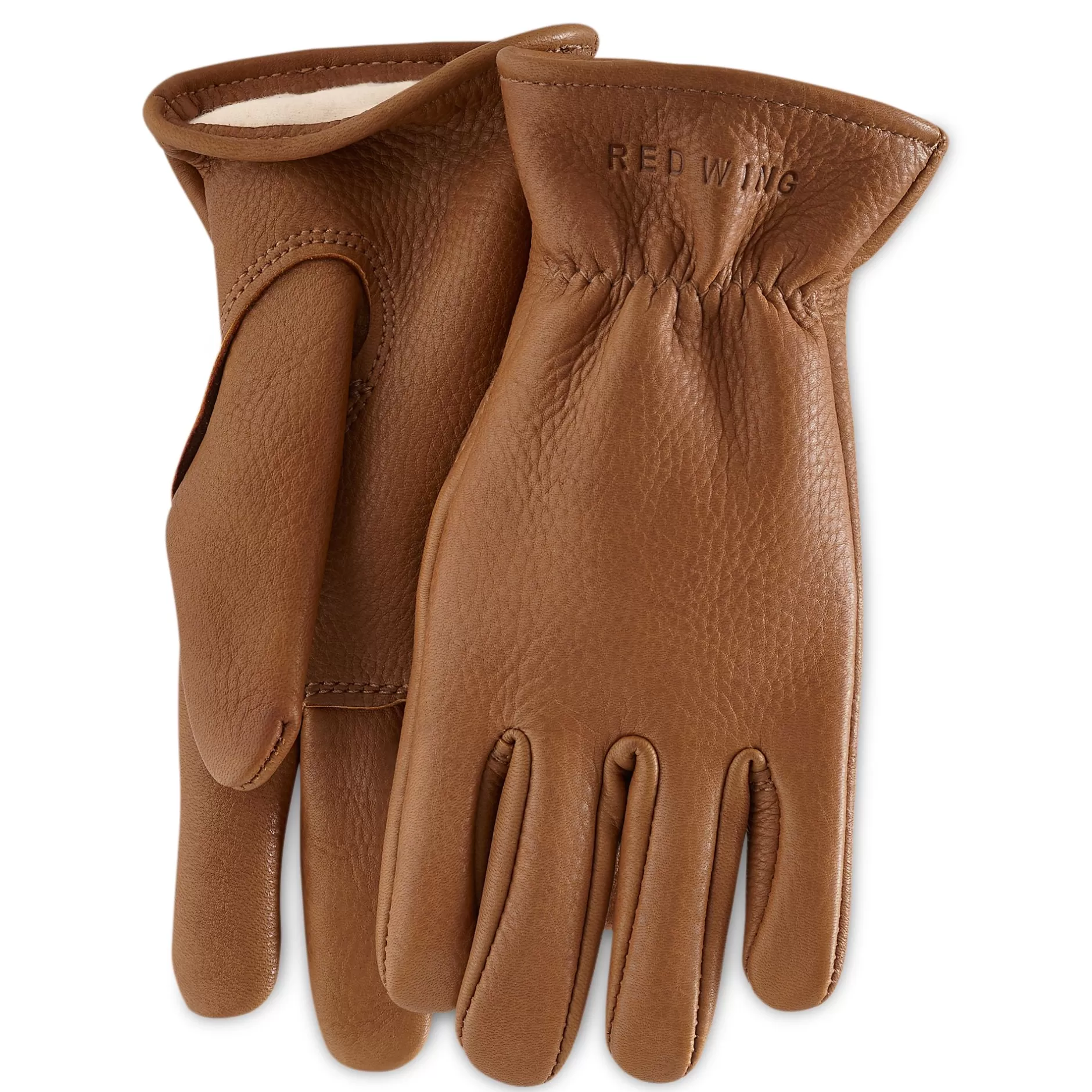 Red Wing Shoes Lined Buckskin Leather Glove Hot