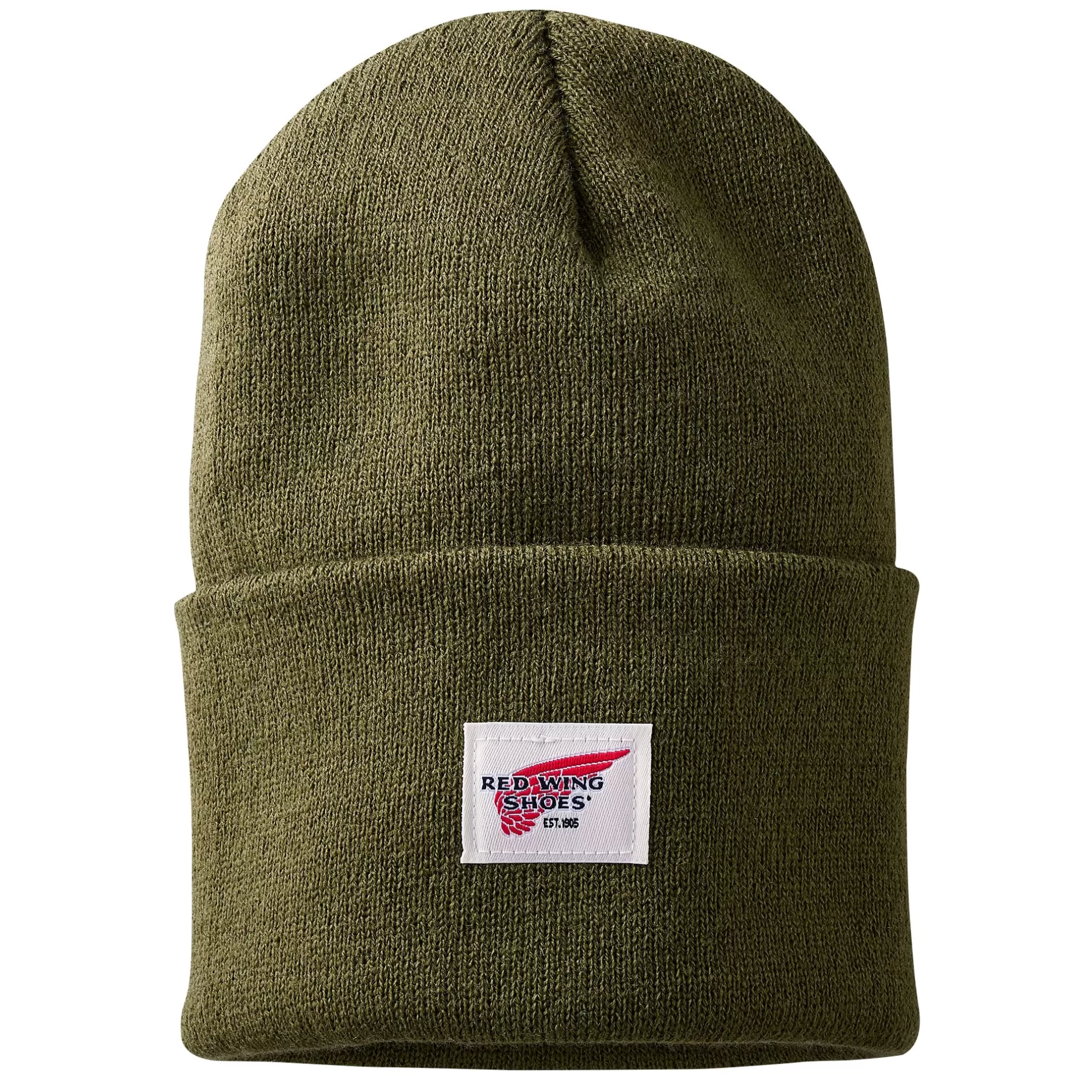 Red Wing Shoes Logo Knit Beanie Hat Fashion